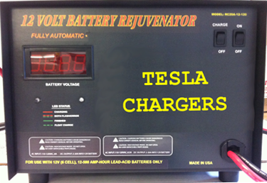 This industrial charger charges and restores the capacity of medium to 